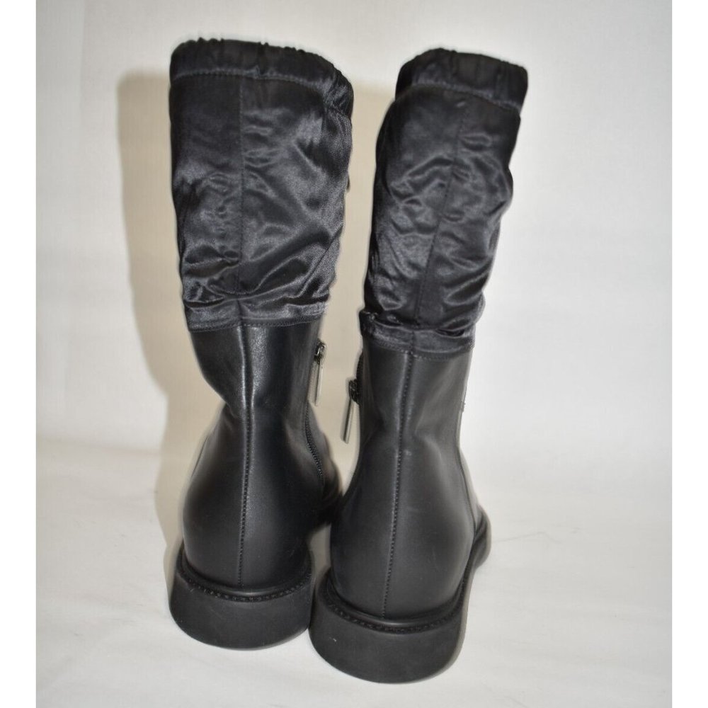 $650 AQUATALIA Camillia Shearling-Lined Leather Boots WINTER BLACK 10.5 (ME35) - Picture 6 of 8